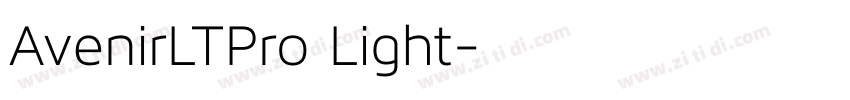 AvenirLTPro Light字体转换